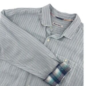 Tommy Bahama Striped Button Up Shirt Long‎ Sleeve Casual XL